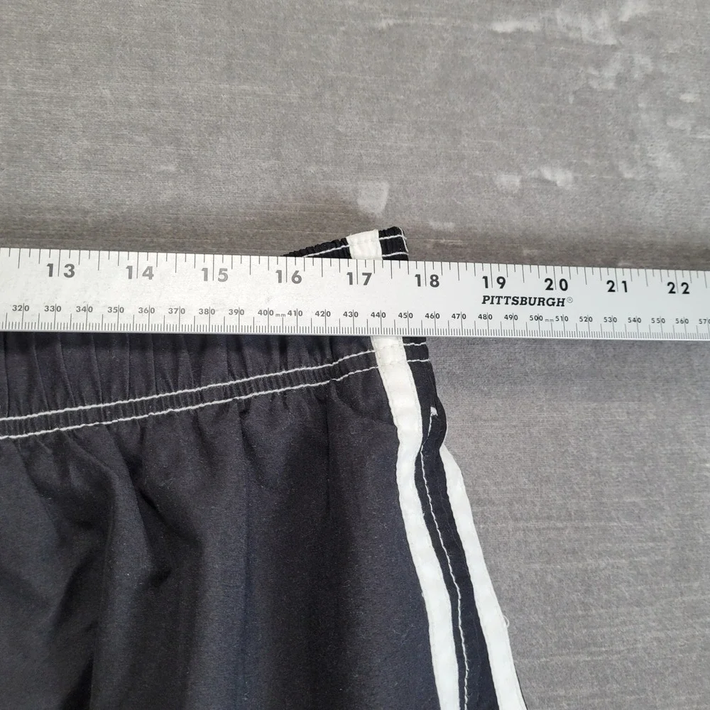 Ocean Pacific Y2K OP Mens Swim Trunks Sorts Black White Cargo‎ Pockets Size 35